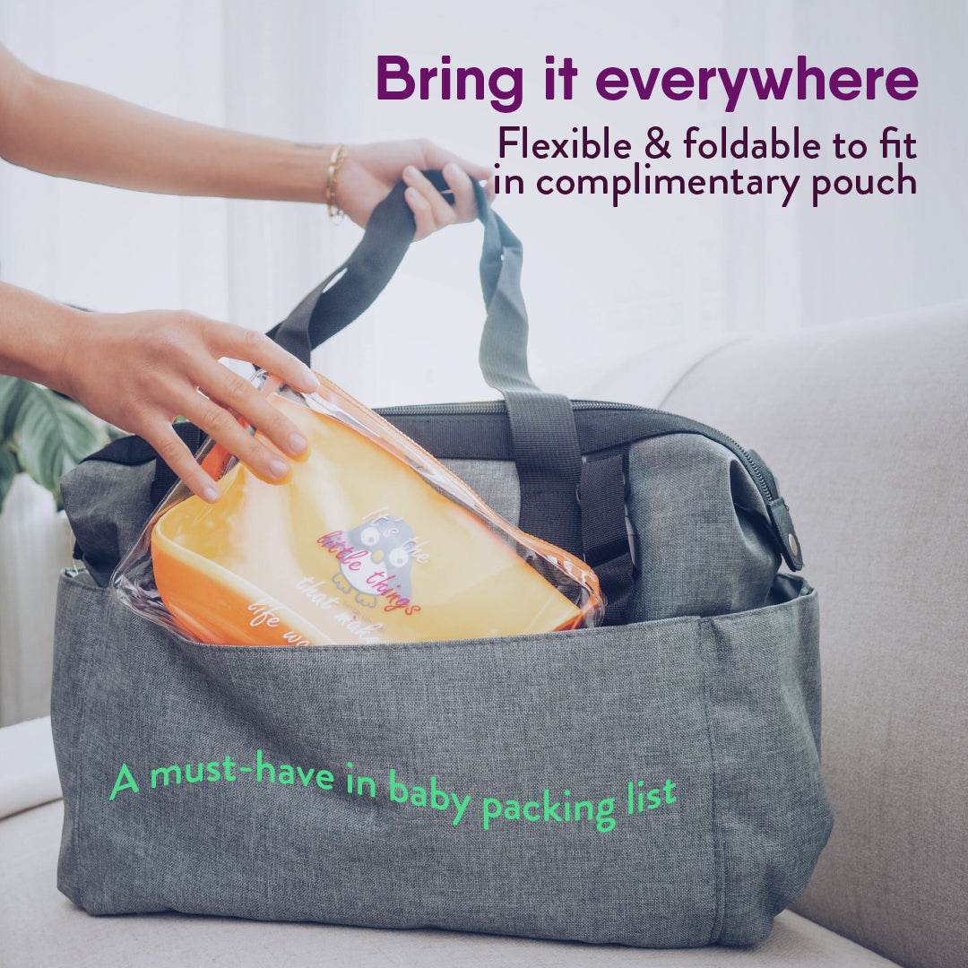 Silicone Baby Bibs + Food Catcher